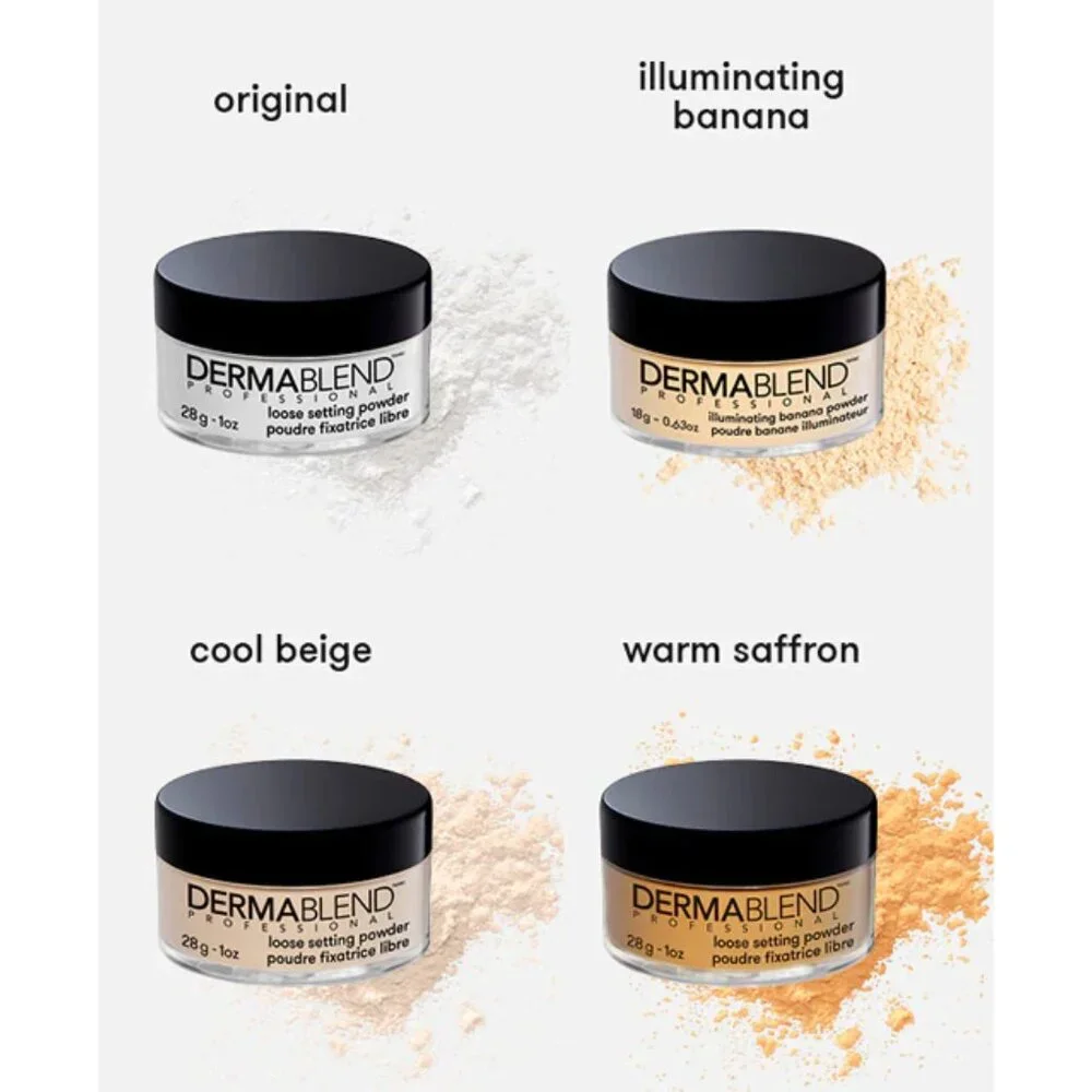 NIB ✅DERMABLEND WARM SAFFRON Loose Setting Powder 1oz ✨ BNIB